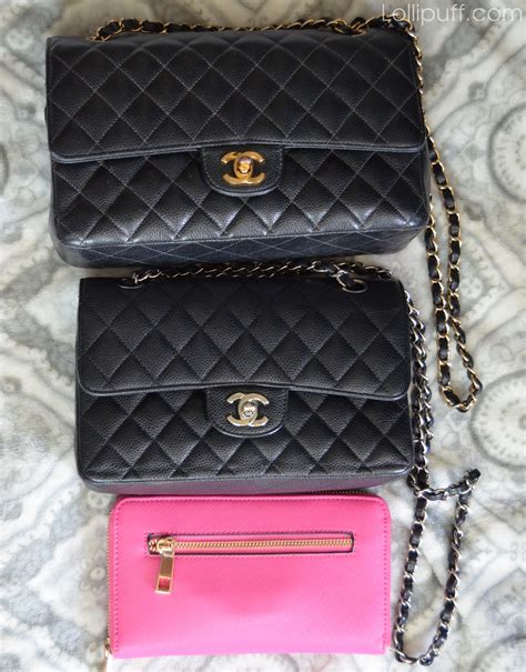 chanel small vs medium flap bag